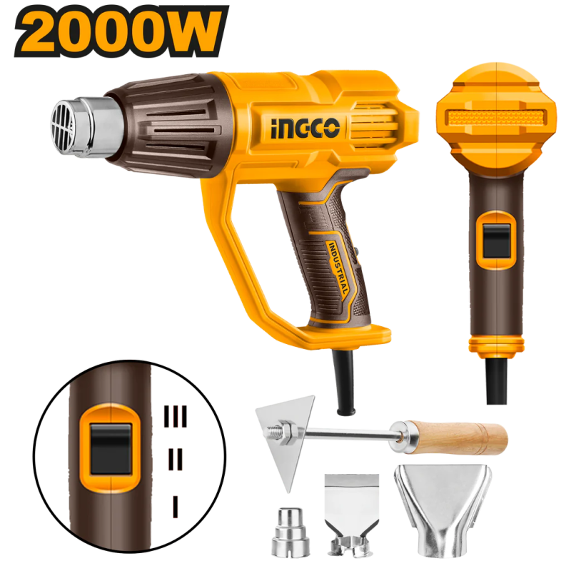 INGCO Električni fen za vrući zrak HG200078