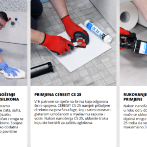 CERESIT CS 25 Sanitarni silikon