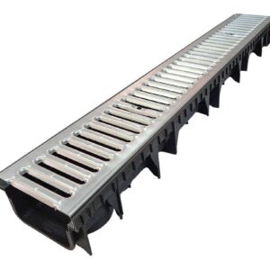 PVC kanalica sa pocinčanom rešetkom 100X35X1000 1M
