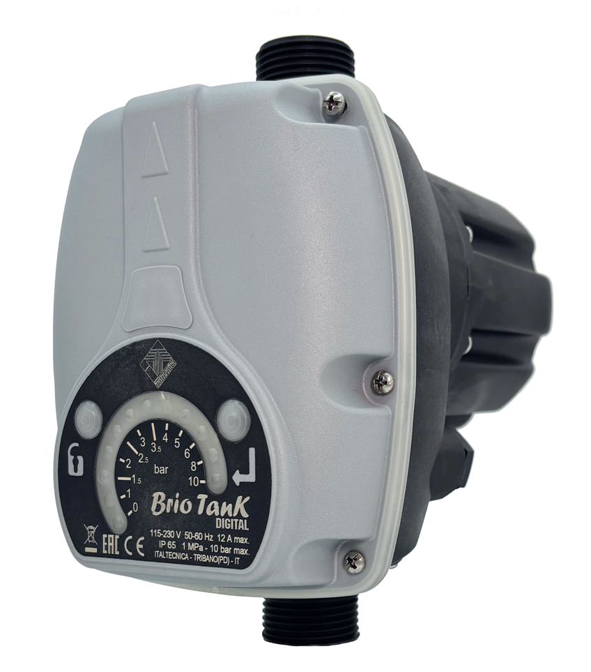 BRIO TANK DIGITAL akvamat sklopka za upravljanje pumpama – ITALTECNICA