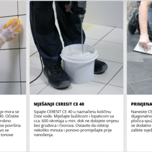 CERESIT CE 40 Fleksibilna masa za fugiranje