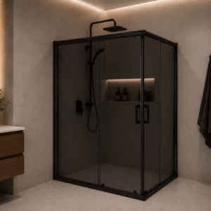 VENDOR BLACK Tuš kabina pravougaona 90x120x200 crno staklo